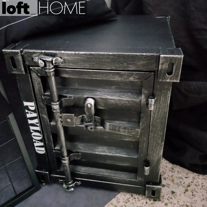 Industrial Steel Side Table CONTAINER