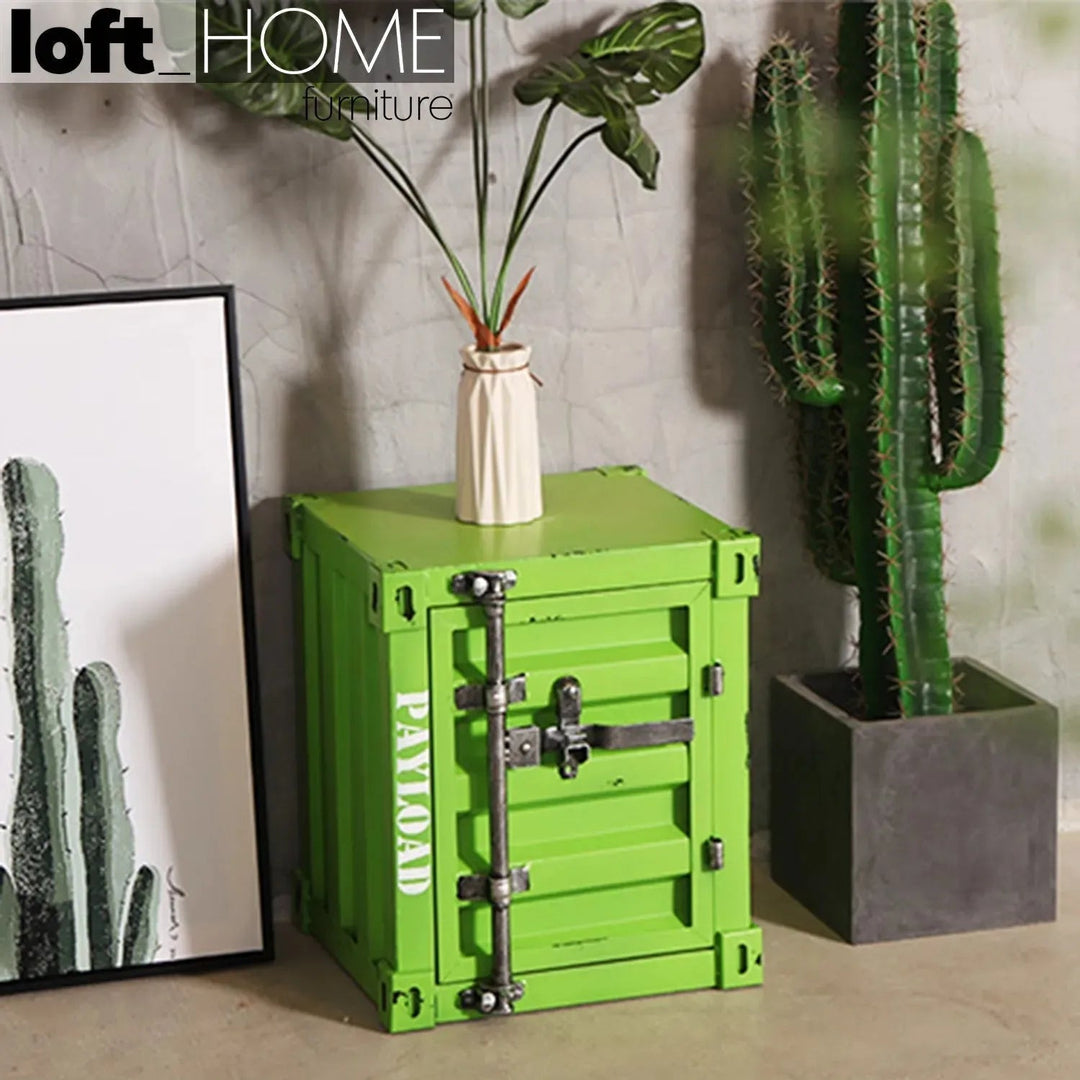 Industrial Steel Side Table CONTAINER