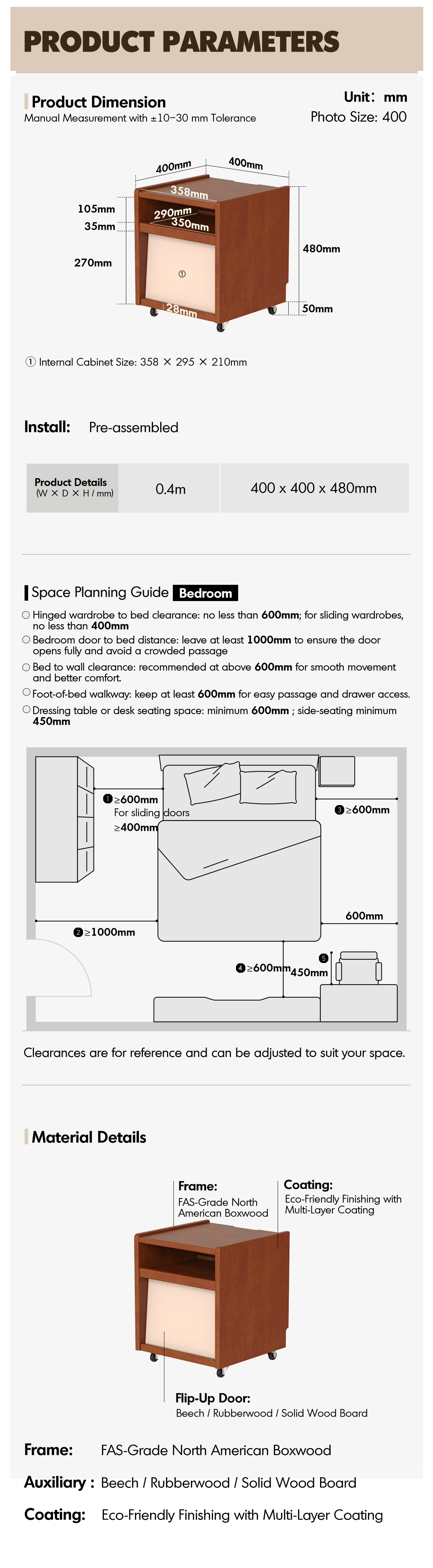 Bauhaus Boxwood Side Table MOONRISE More Details and Instruction_8