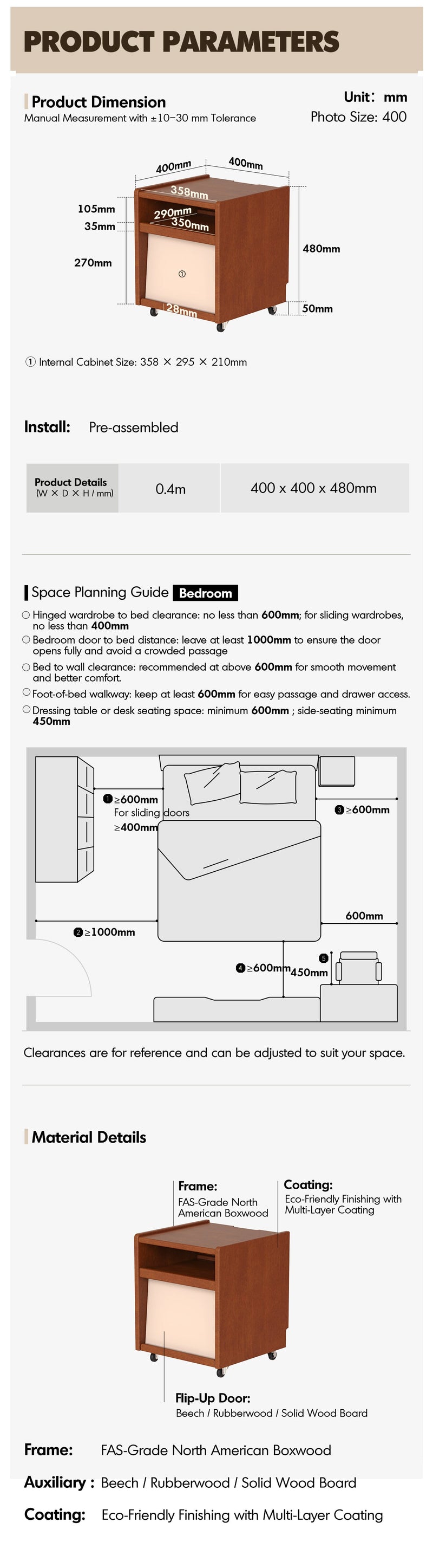 Bauhaus Boxwood Side Table MOONRISE More Details and Instruction_8