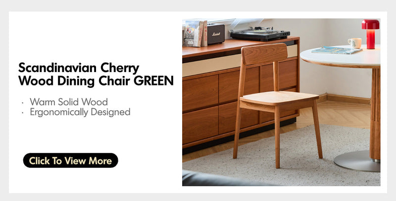 Scandinavian Cherry Wood Sintered Stone Round Dining Table GREY More Details and Instruction_6