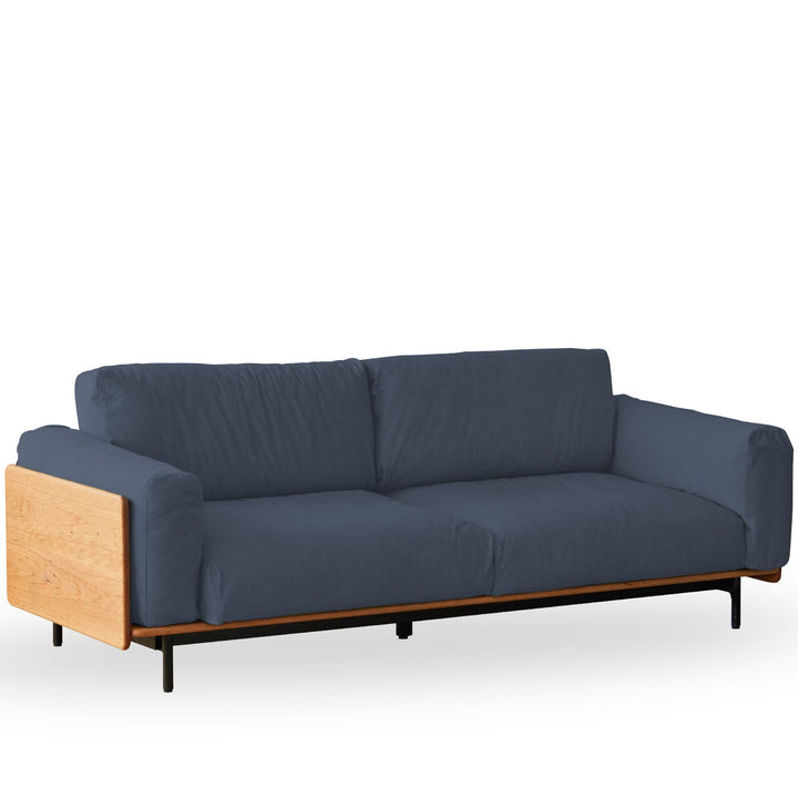 Scandinavian boucle fabric 2 seater sofa harvest conceptual design.