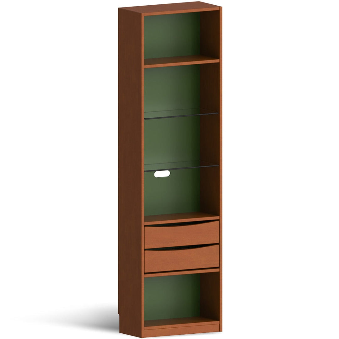 Vintage Boxwood Extendable Study Desk Bookshelf MIES