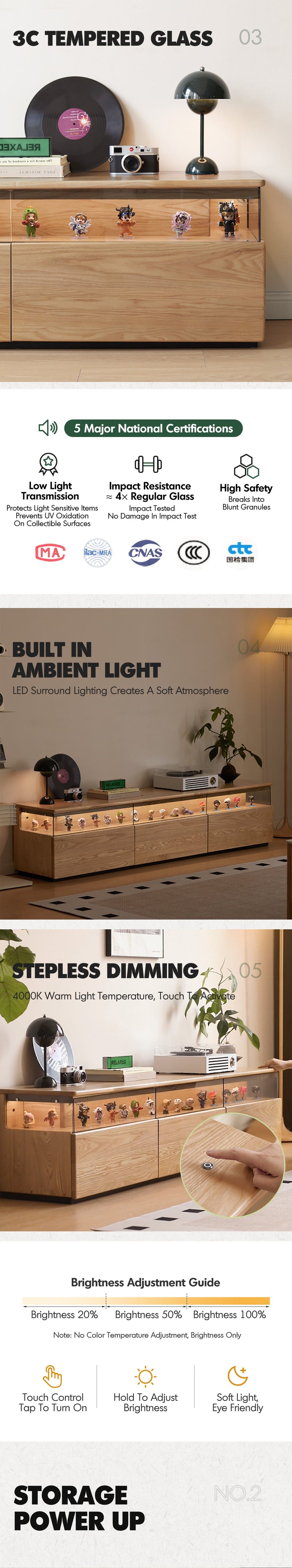 more product details and feature of Scandinavian Ash Wood TV Console CURATE