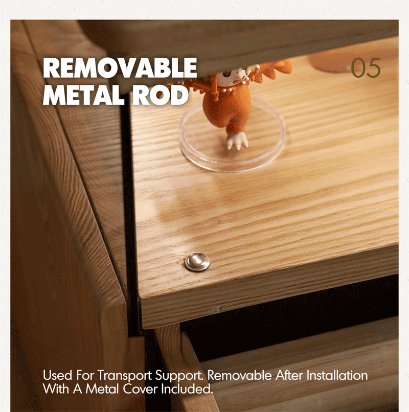 more product details and feature of Scandinavian Ash Wood TV Console CURATE