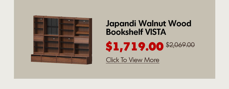 more product details and feature of Japandi Walnut Wood TV Hanger SERENO