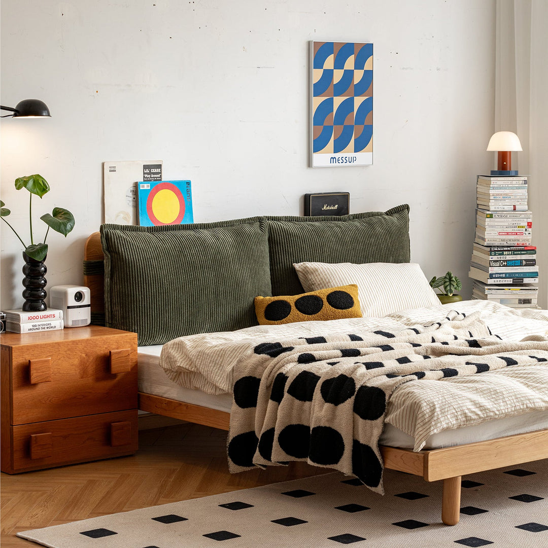 Universal Corduroy Velvet Fabric Bed Head Cushion