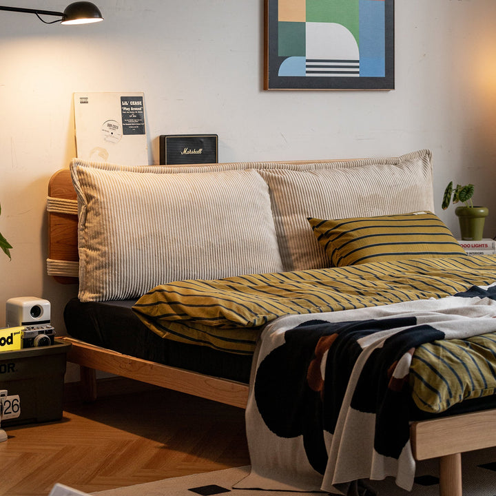 Universal Corduroy Velvet Fabric Bed Head Cushion