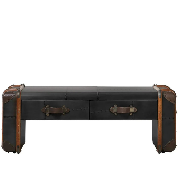 Industrial aluminium coffee table turbojet detail 1.