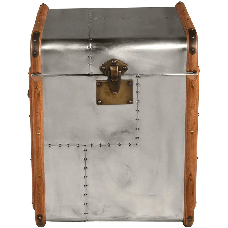 Industrial Aluminium Side Table Storage Box RICHARDS' TRUNK S