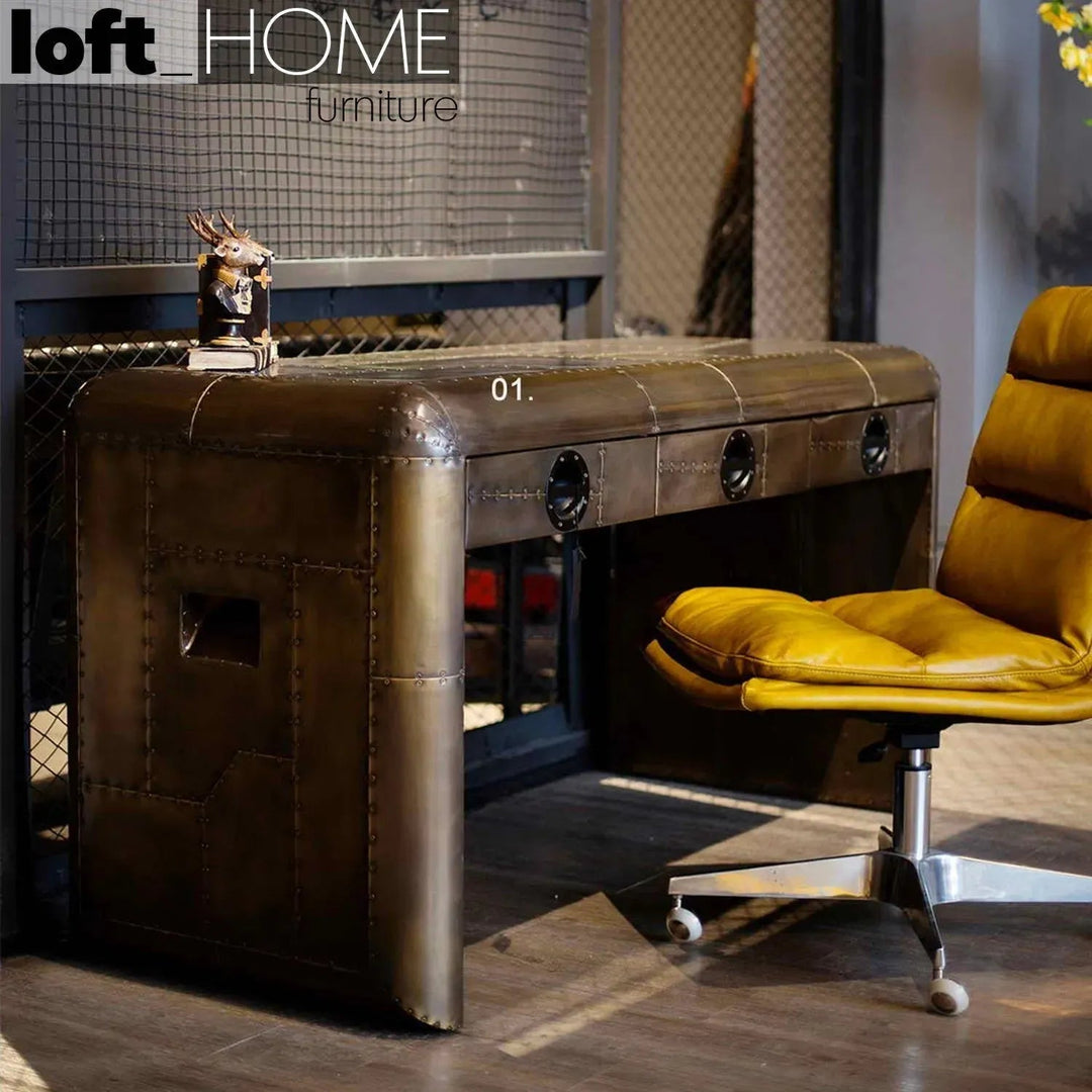 Industrial Aluminium Study Table AIRCRAFT BRASS