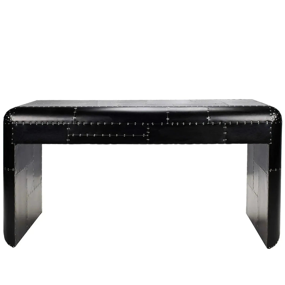 Industrial aluminium study table aircraft brass situational feels.