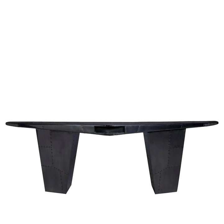 Industrial aluminium study table aircraft in details.