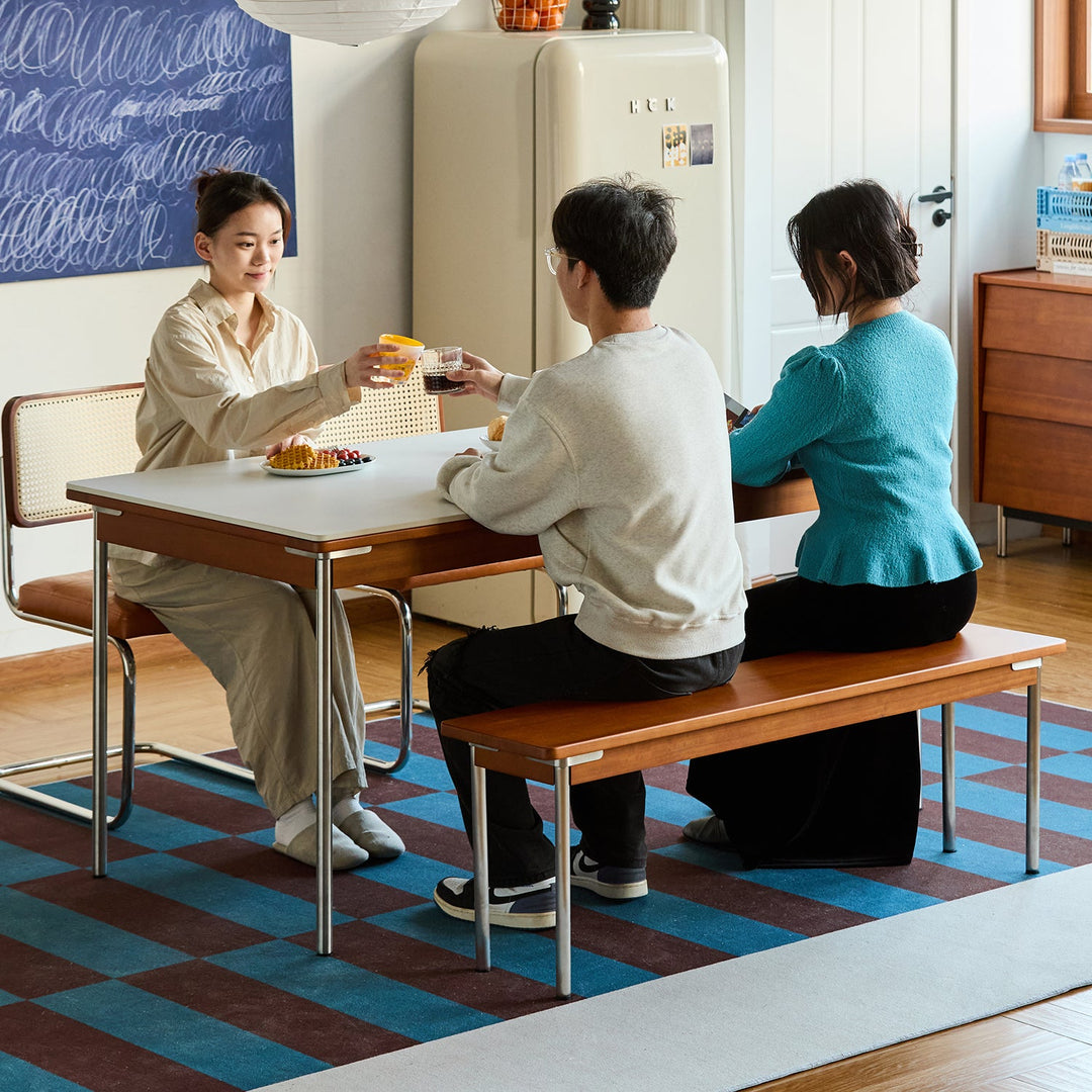Vintage Boxwood Dining Bench PINECONE