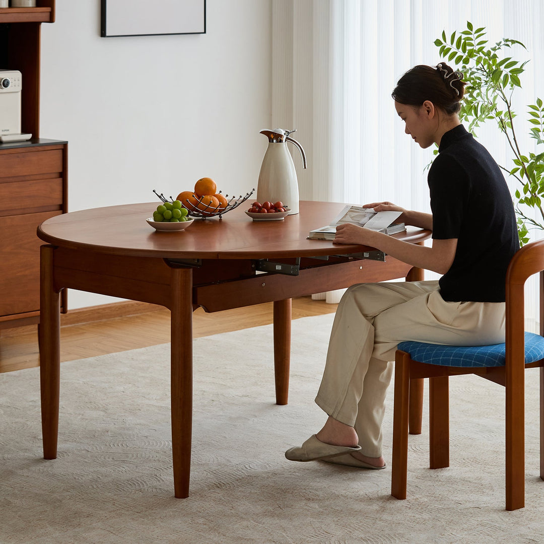 Vintage Boxwood Extendable Dining Table MINIMA