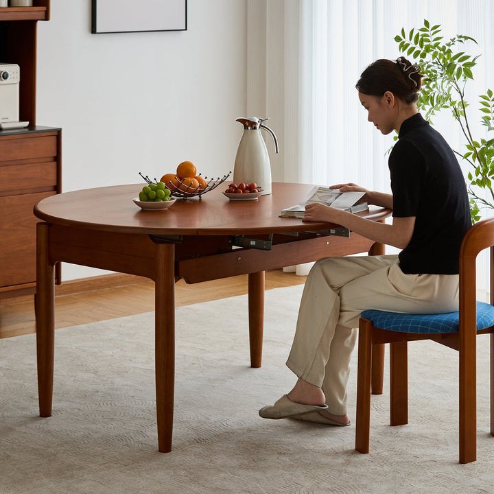 Vintage Boxwood Extendable Dining Table MINIMA