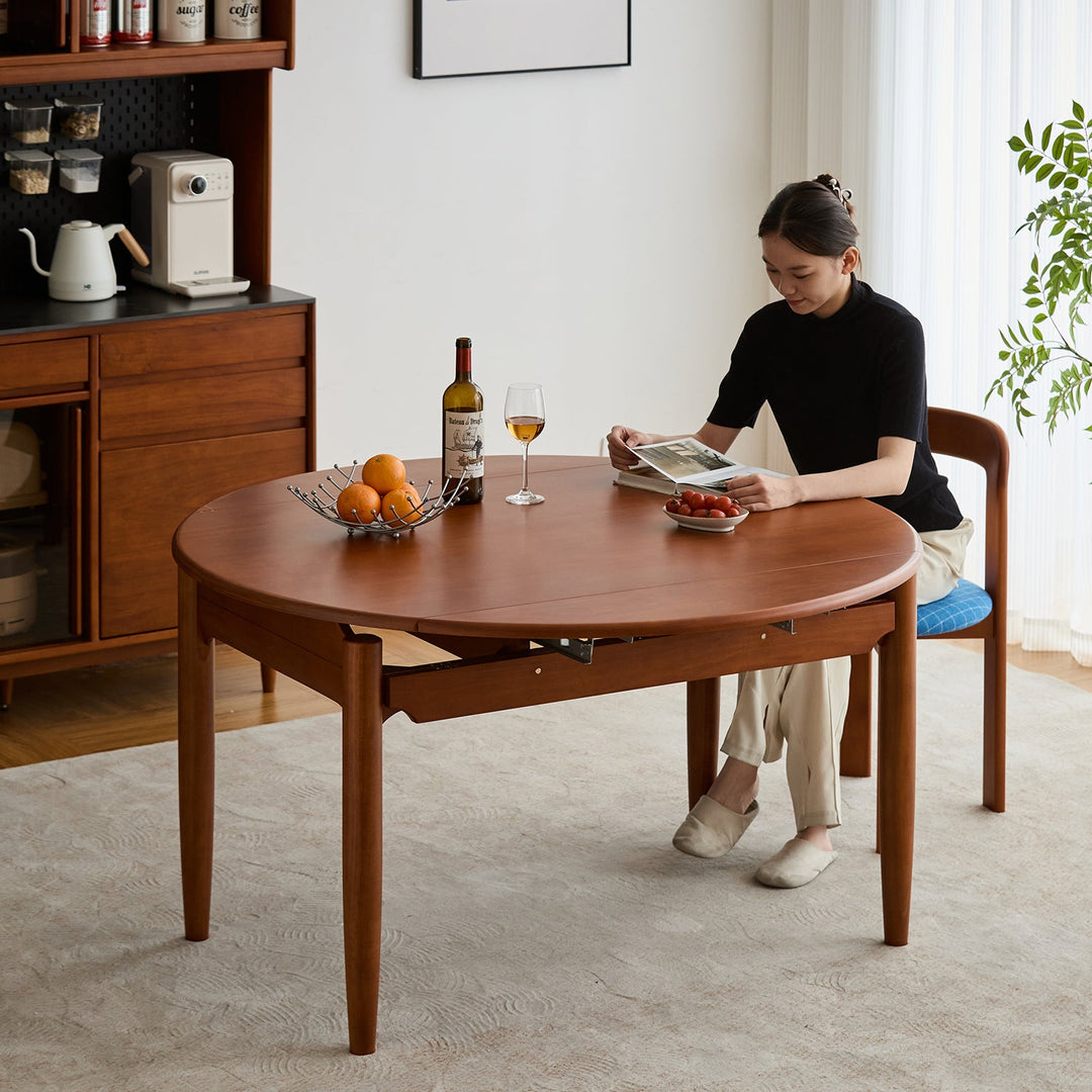Vintage Boxwood Extendable Dining Table MINIMA
