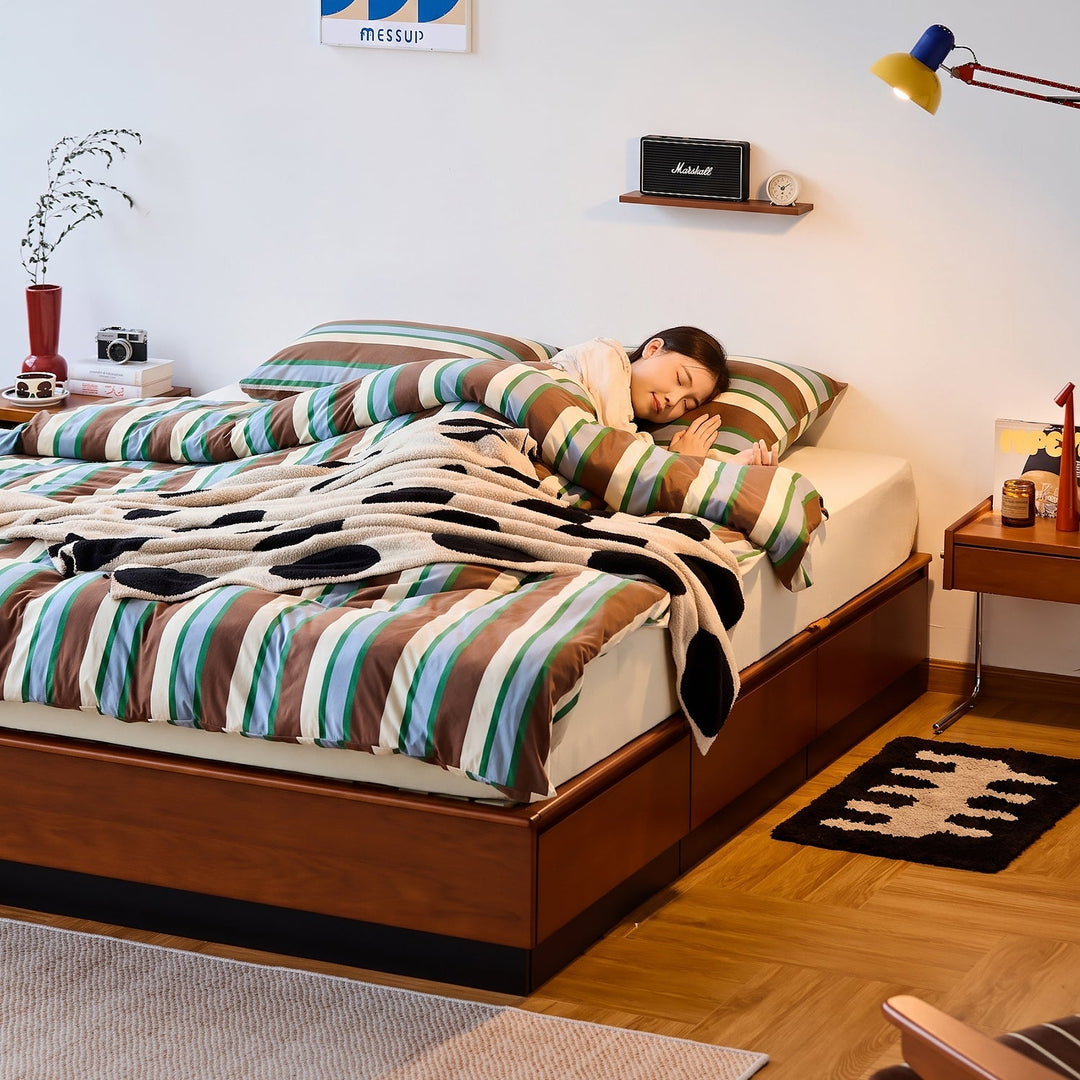 Vintage boxwood lift-up storage platform bed with drawer wheat field size charts.