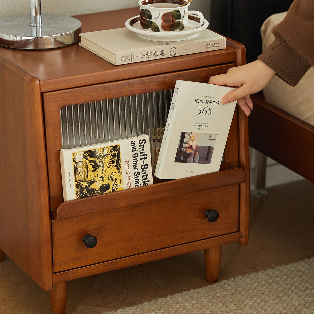Vintage boxwood side table cuckoo size charts.