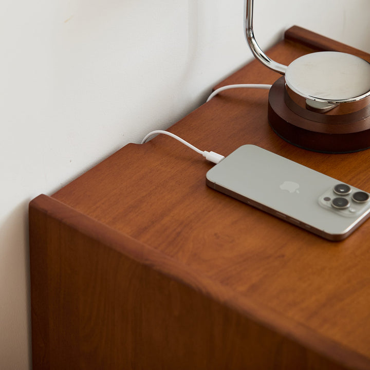 Vintage boxwood side table moonrise environmental situation.