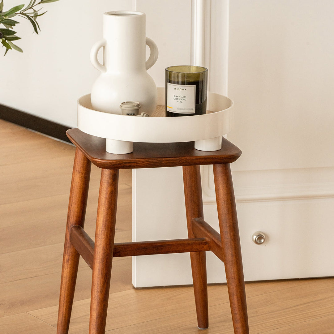 Vintage boxwood stool mellow color swatches.
