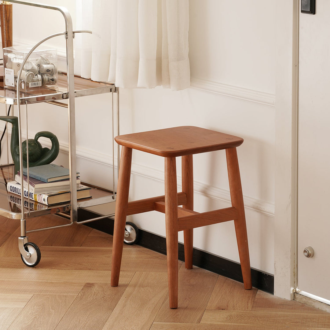 Vintage boxwood stool mellow material variants.