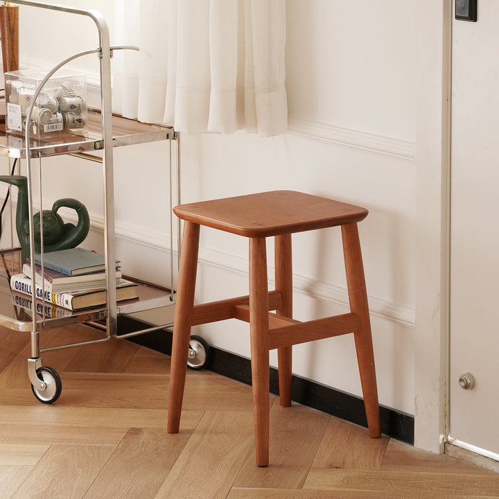 Vintage boxwood stool mellow material variants.