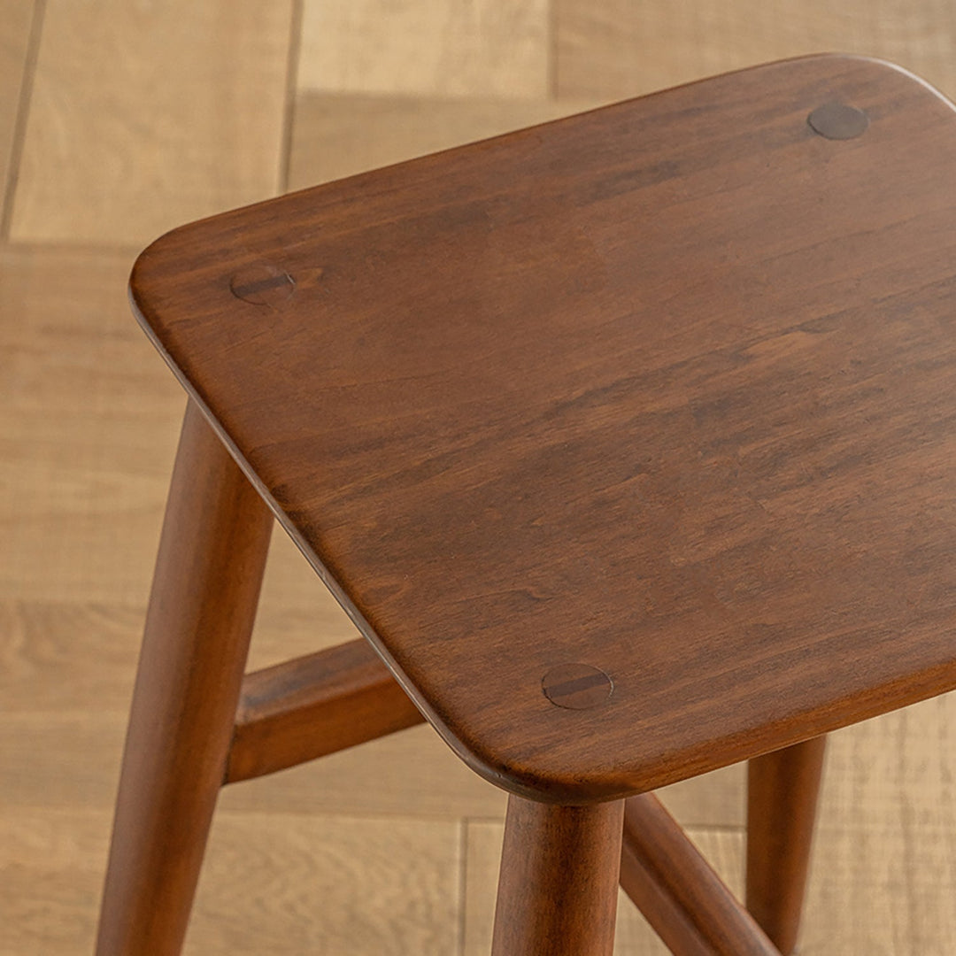 Vintage boxwood stool mellow with context.
