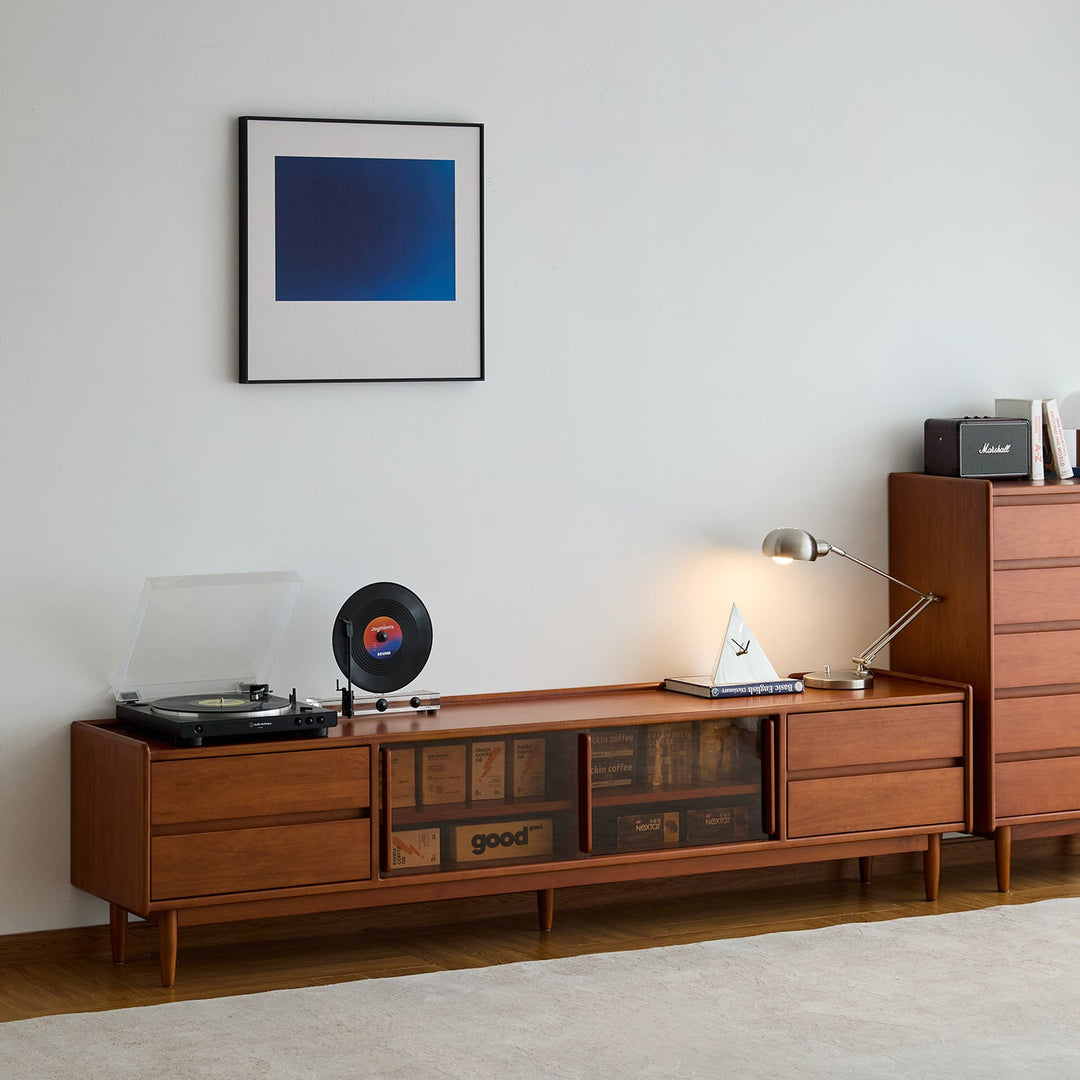 Vintage boxwood tv console vista size charts.