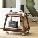 Vintage boxwood wheeled trolley side table yoyo primary product view.