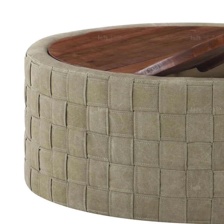 Vintage canvas coffee table cove environmental situation.