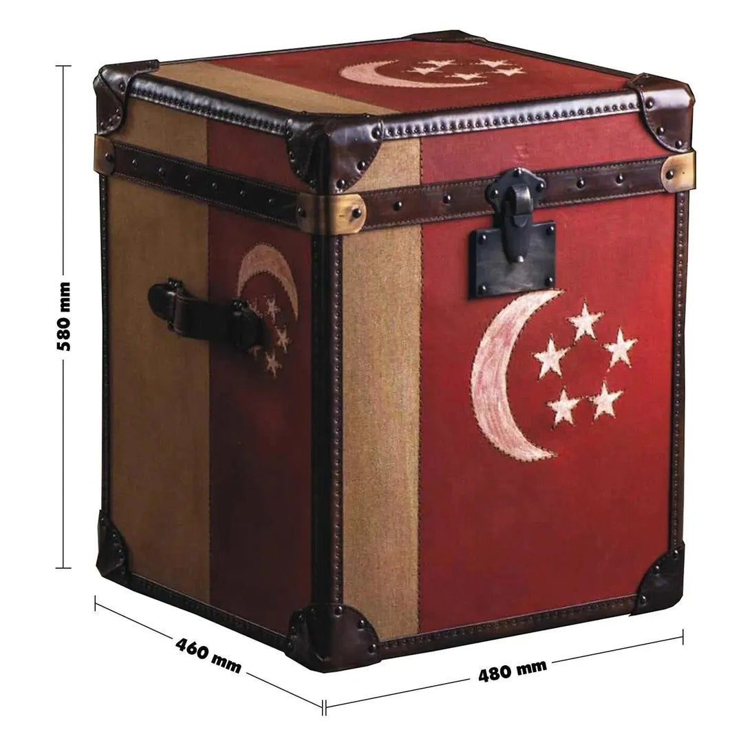 Vintage Canvas Side Table SINGAPORE