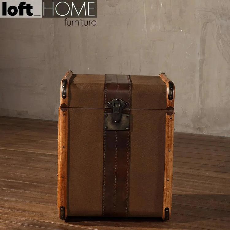 Vintage Canvas Side Table Storage Box RICHARDS' TRUNK S Good to Know Preview-1