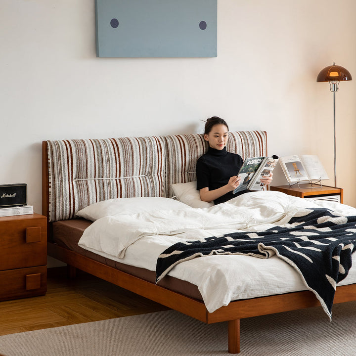 Vintage chenille velvet fabric boxwood bed milk primary product view.