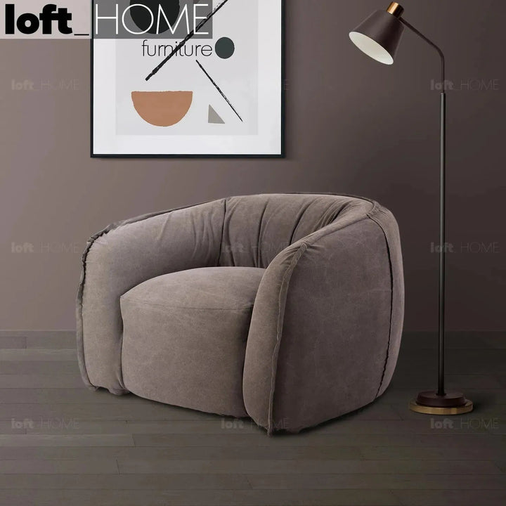 Vintage Fabric 1 Seater Sofa ARLO