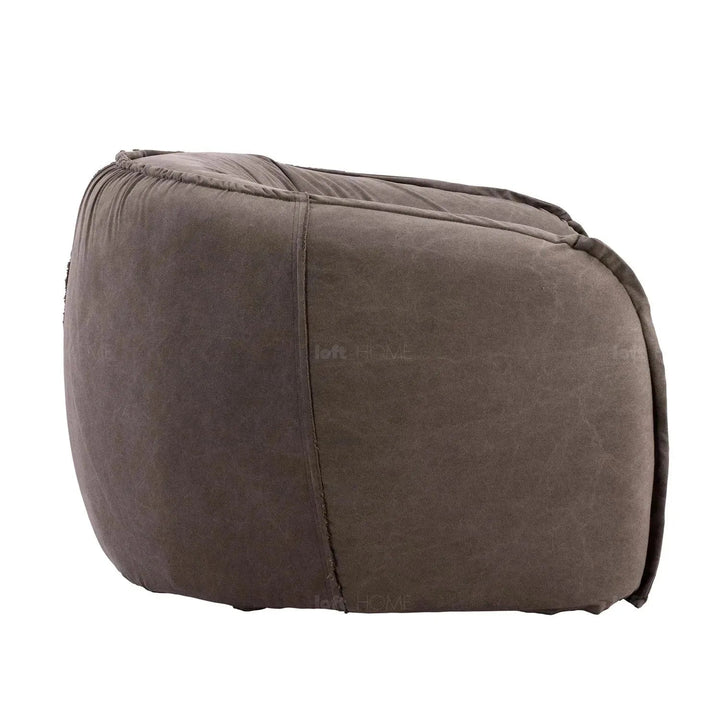 Vintage fabric 1 seater sofa arlo in panoramic view.