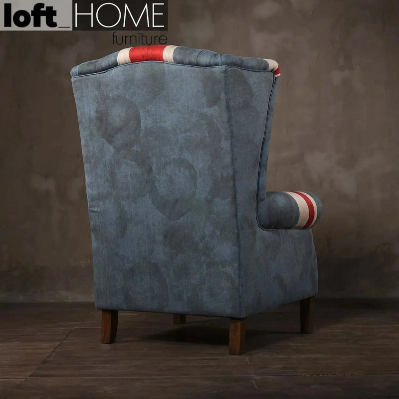 Vintage fabric 1 seater sofa jeanjack material variants.