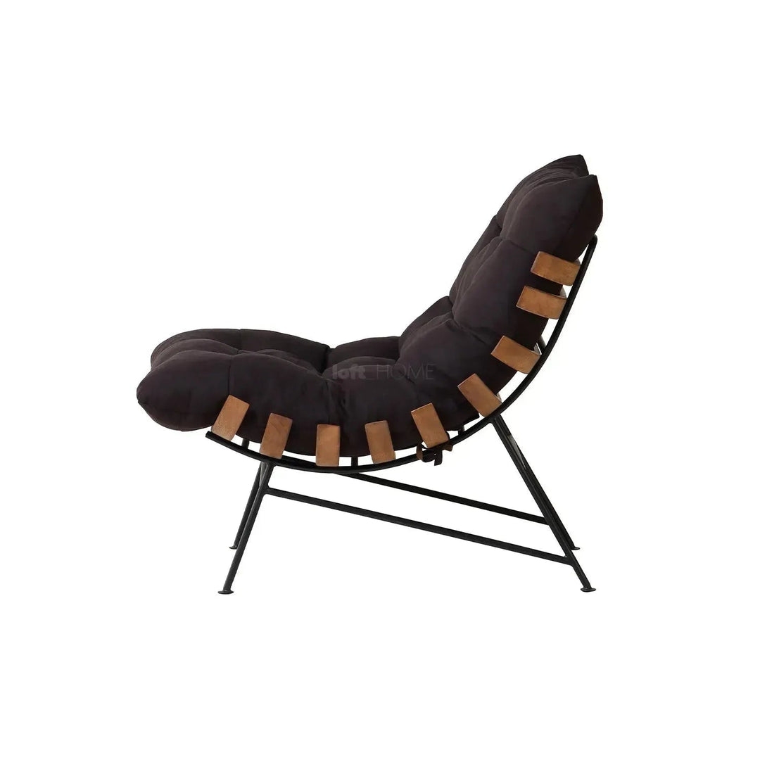 Industrial fabric 1 seater sofa marvella with context.