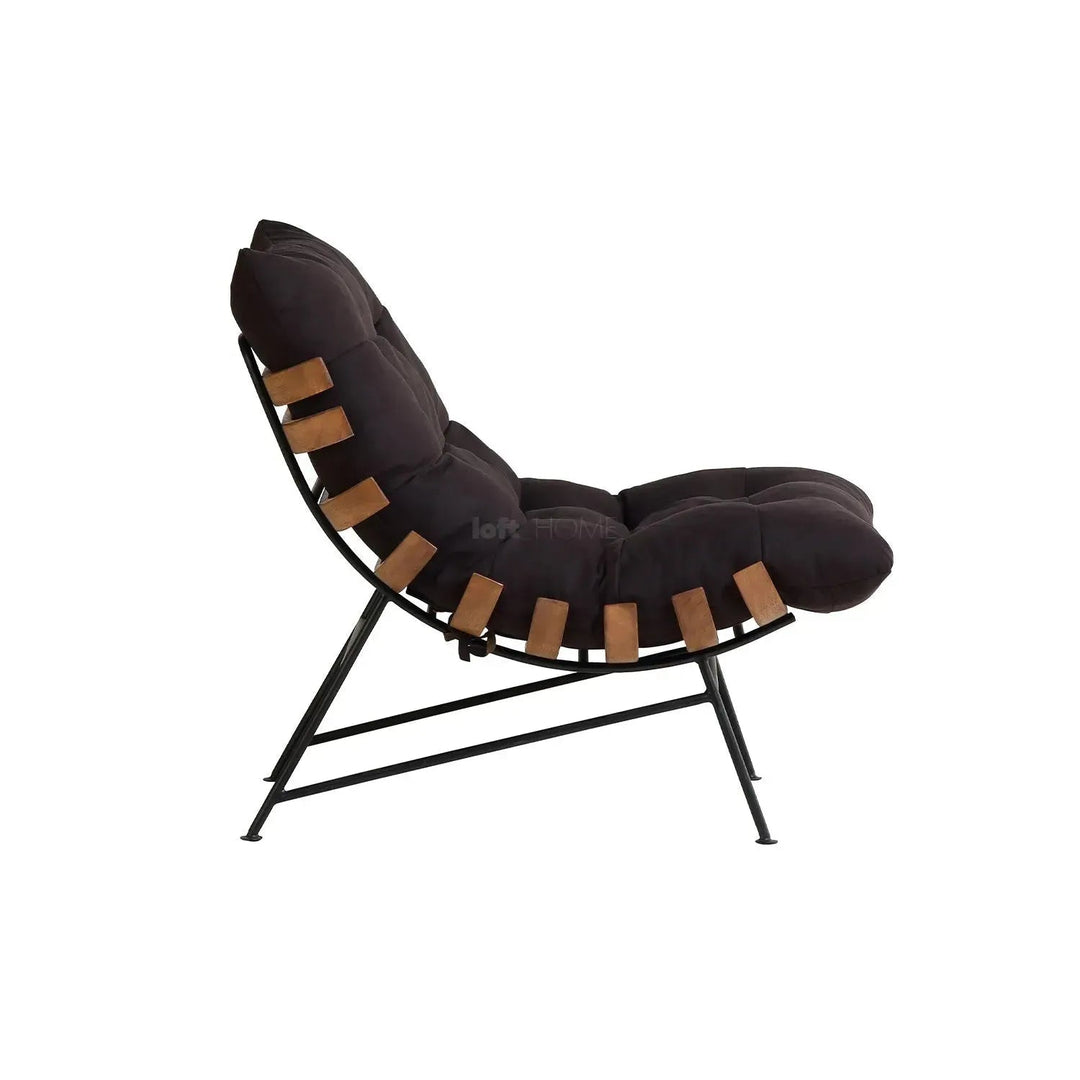 Industrial fabric 1 seater sofa marvella in still life.
