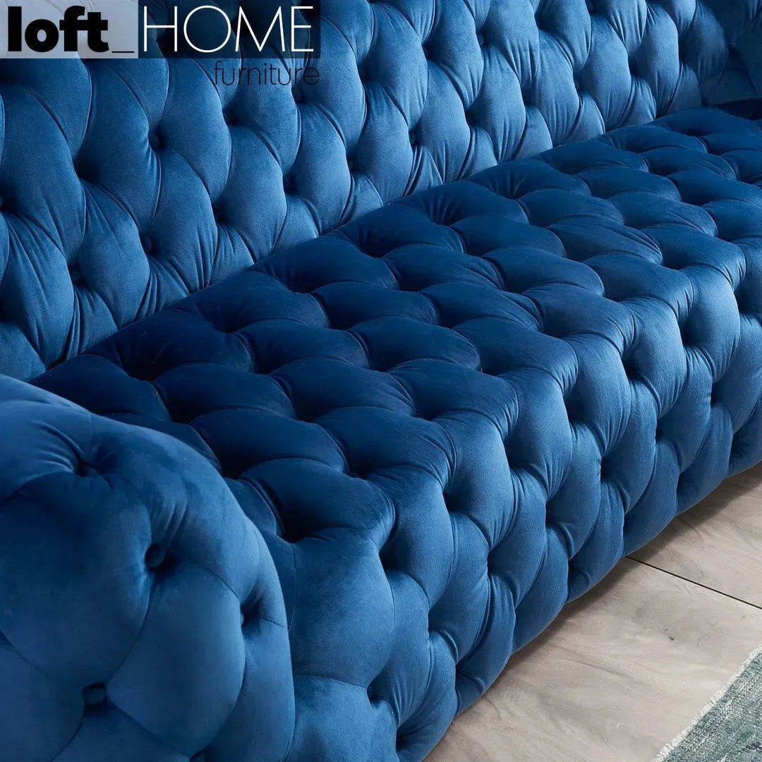 Vintage Fabric 4 Seater Sofa AKASHA