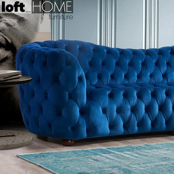 Vintage Fabric 4 Seater Sofa AKASHA