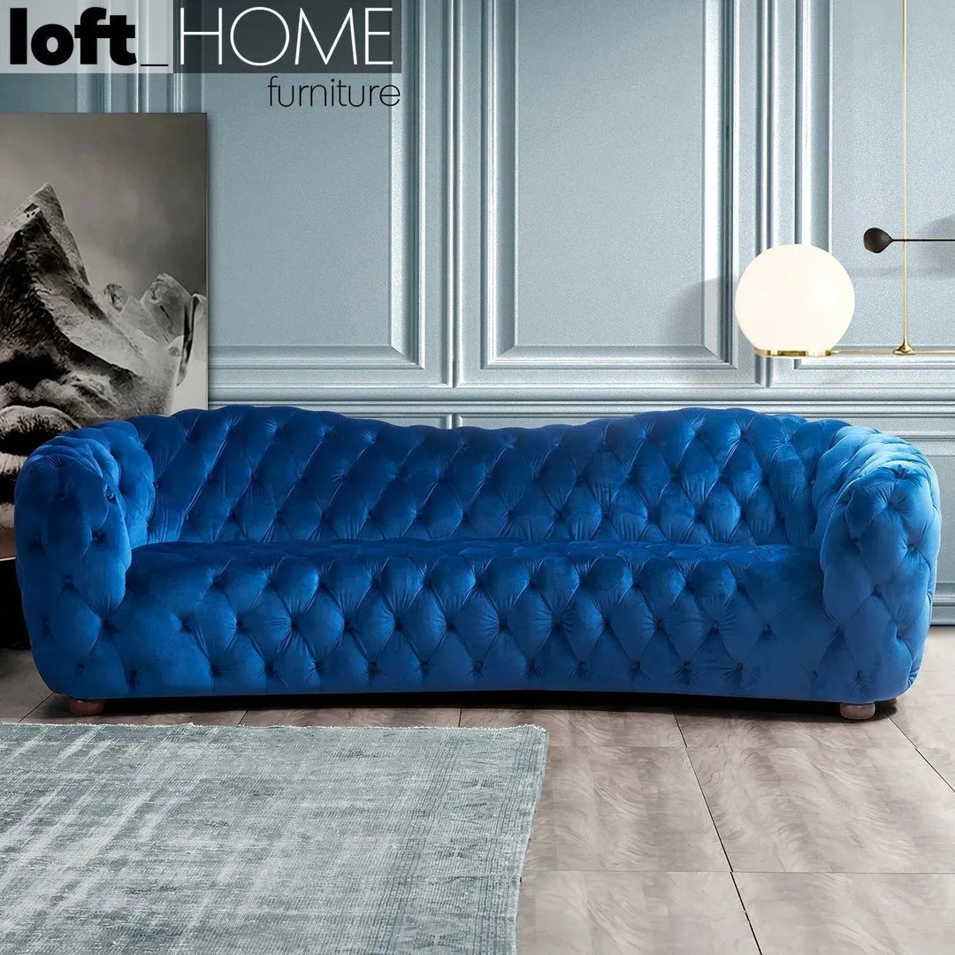 Vintage Fabric 4 Seater Sofa AKASHA