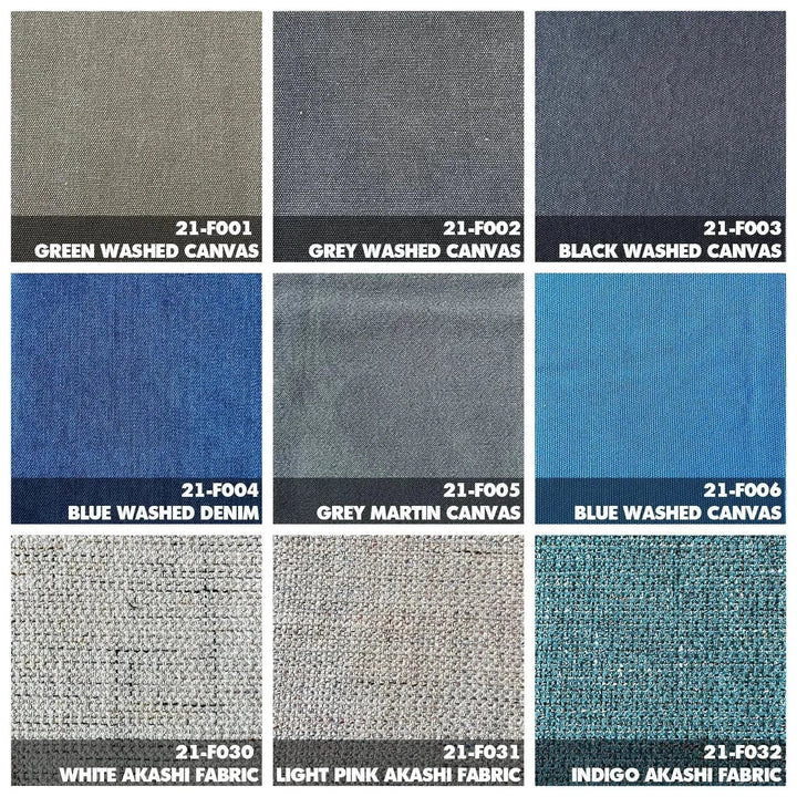 Vintage fabric bench hunter color swatches.