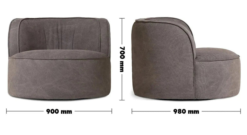 Vintage fabric revolving 1 seater sofa hulk size charts.
