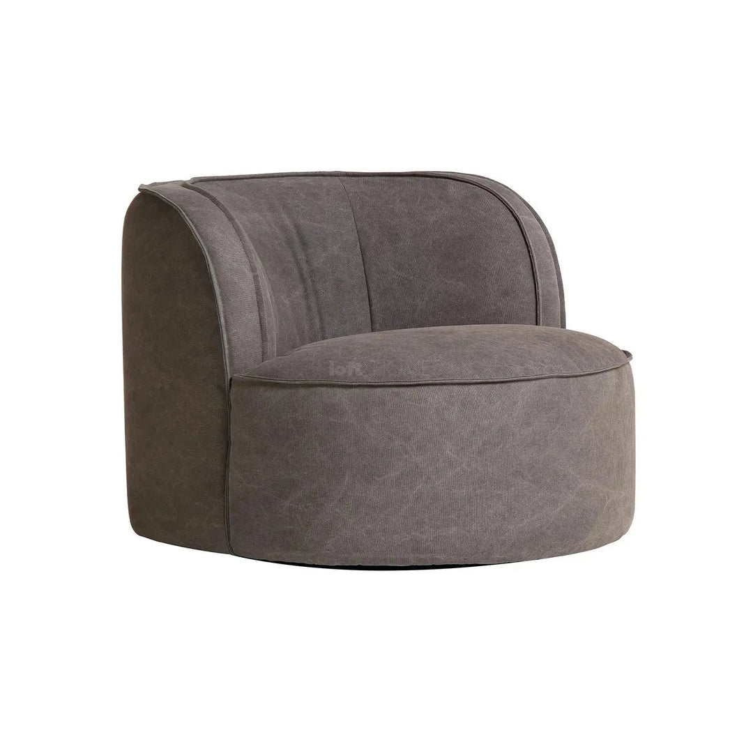 Vintage Fabric Revolving 1 Seater Sofa HULK