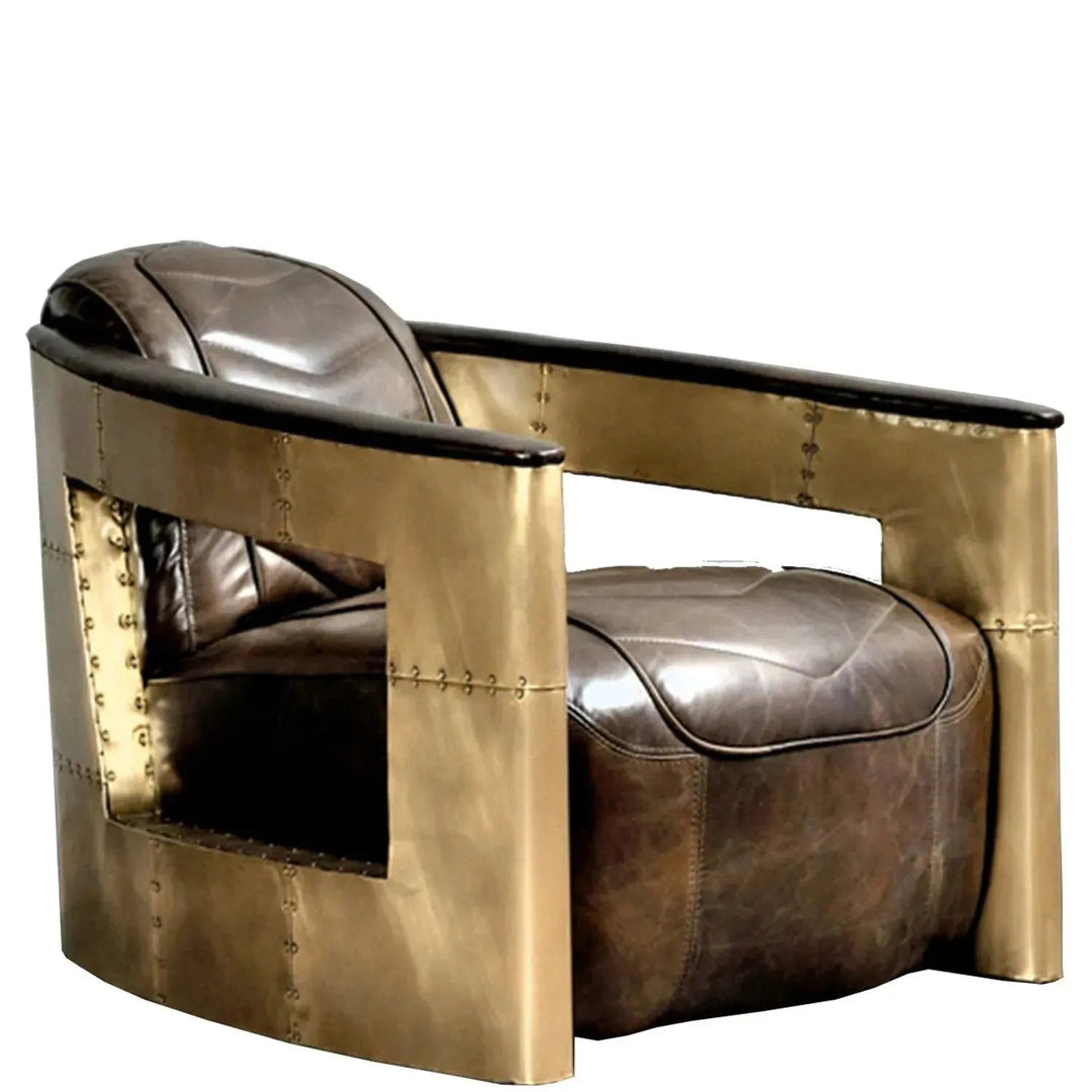Industrial Genuine Leather 1 Seater Sofa AIRCRAFT