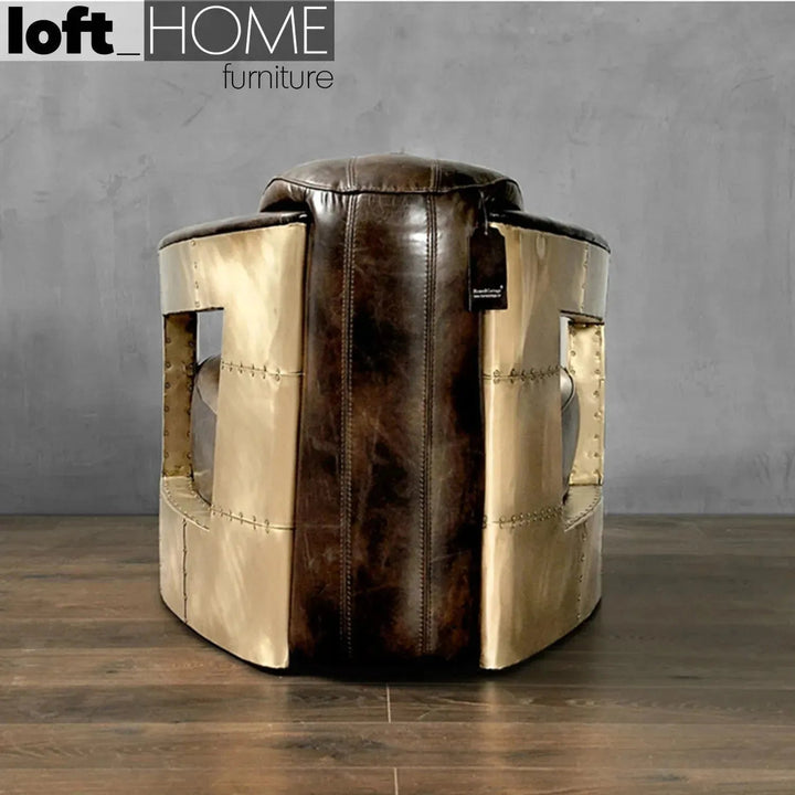 Industrial Genuine Leather 1 Seater Sofa AIRCRAFT