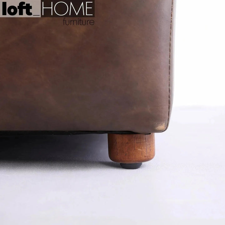 Vintage genuine leather 1 seater sofa airmaster conceptual design.