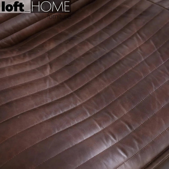 Vintage Genuine Leather 1 Seater Sofa AIRMASTER