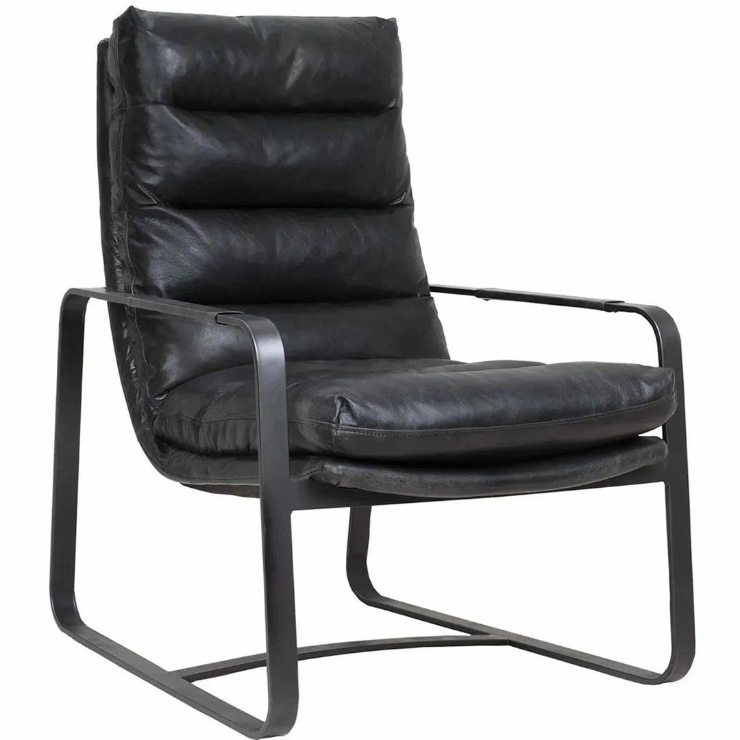 Vintage genuine leather 1 seater sofa bardo conceptual design.